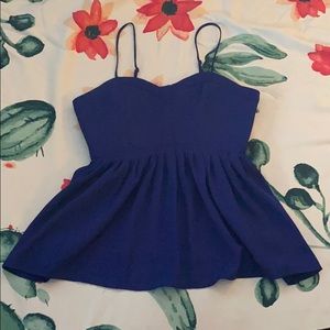 Baby doll spaghetti strap blouse